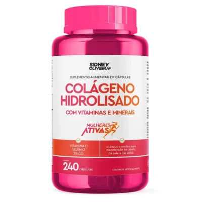 Colageno Hidrolisado Sidney Oliveira Mulheres Ativas 240 Caps