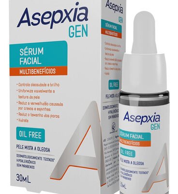 Asepxia Gen Sérum Facial 30ml Dia/noite Tipo De Pele Normal